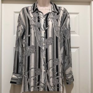 Like New Jones New York 100% silk Blouse Size 8